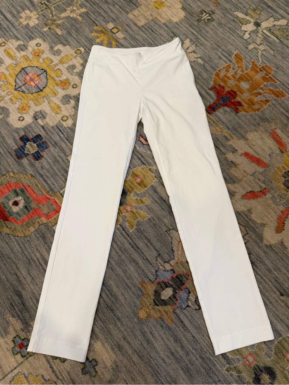 J.McLaughlin Masie Slim Tapered Leg Elastic Waist Pull-On Pants white size 2 - Picture 2 of 7